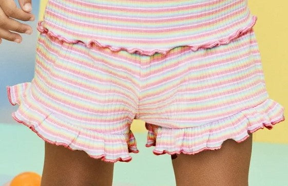 Name fill shirts and pastel shorts