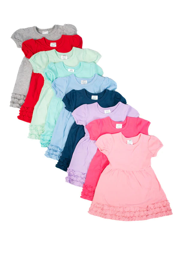 ARB Blank ruffle tees and ruffle dresses