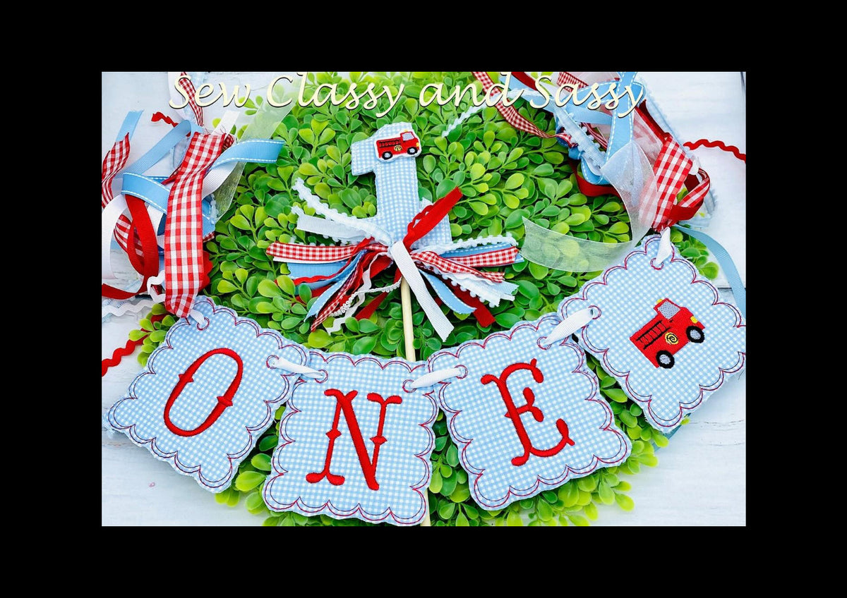 Birthday Banner and Cake Toppers