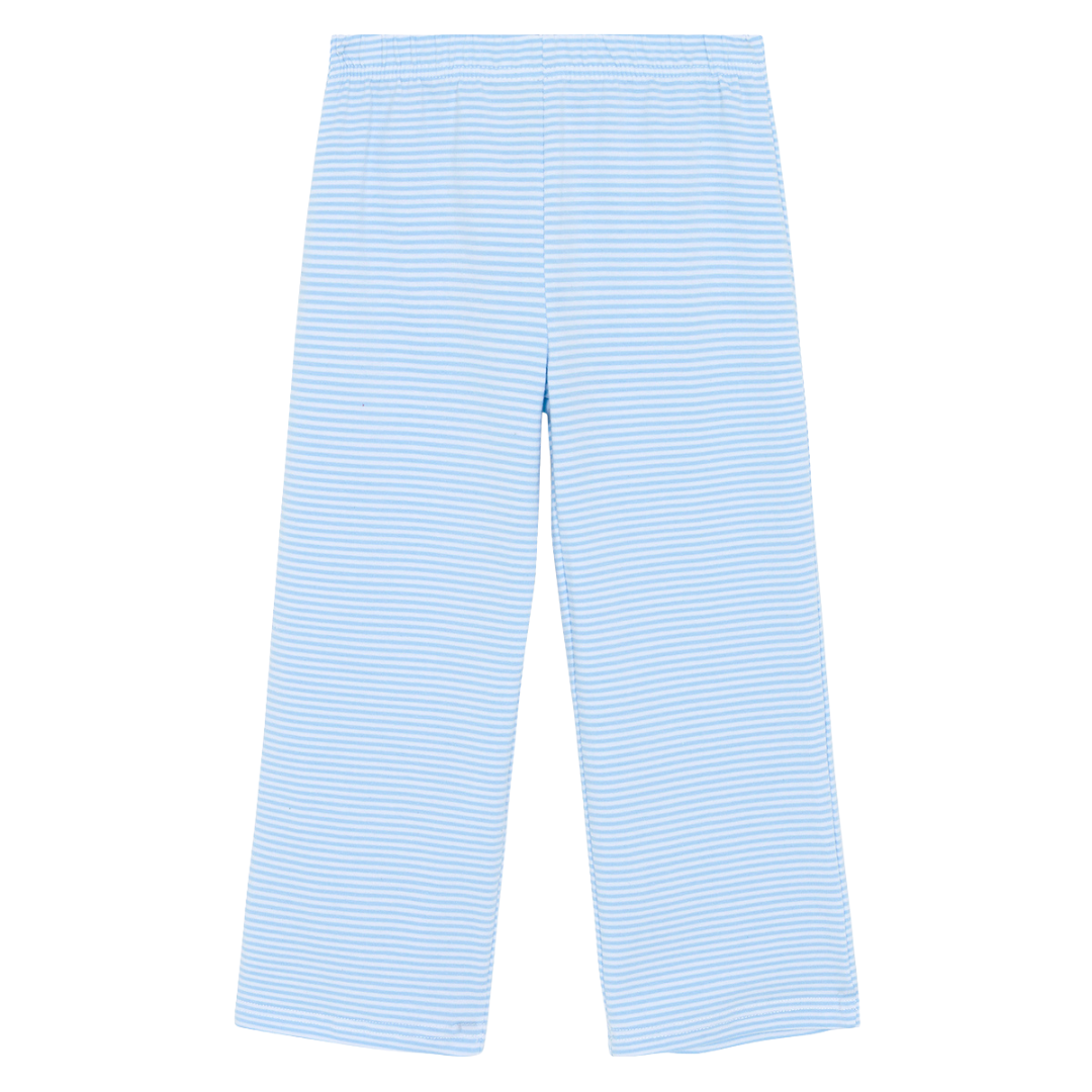 boys gingham or striped pant sets
