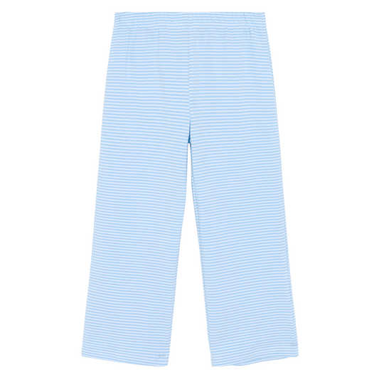 boys gingham or striped pant sets