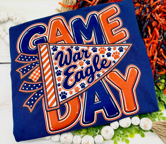 Game Day pennant tee