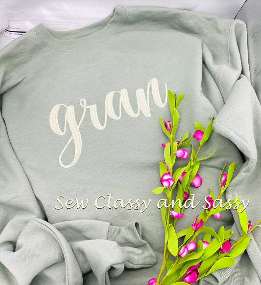 Embroidery name sweatshirts