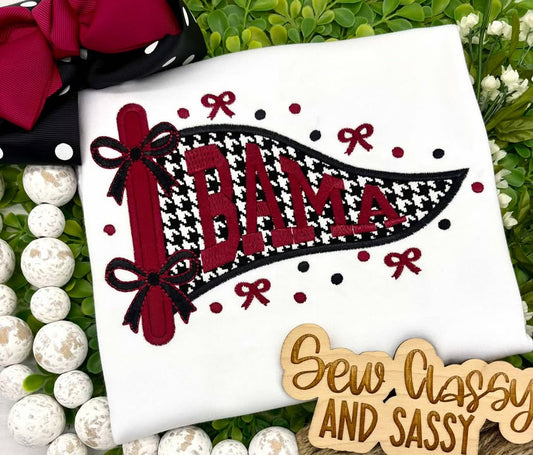 Pennant and Bows Applique tees