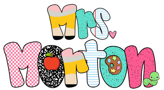School Letter tees