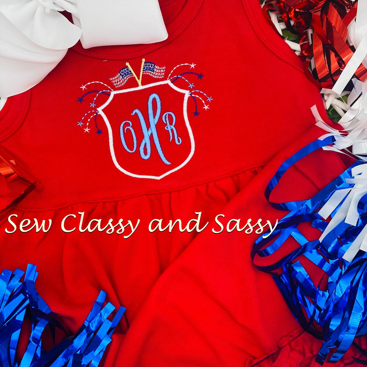 Girls Patriotic Applique tees