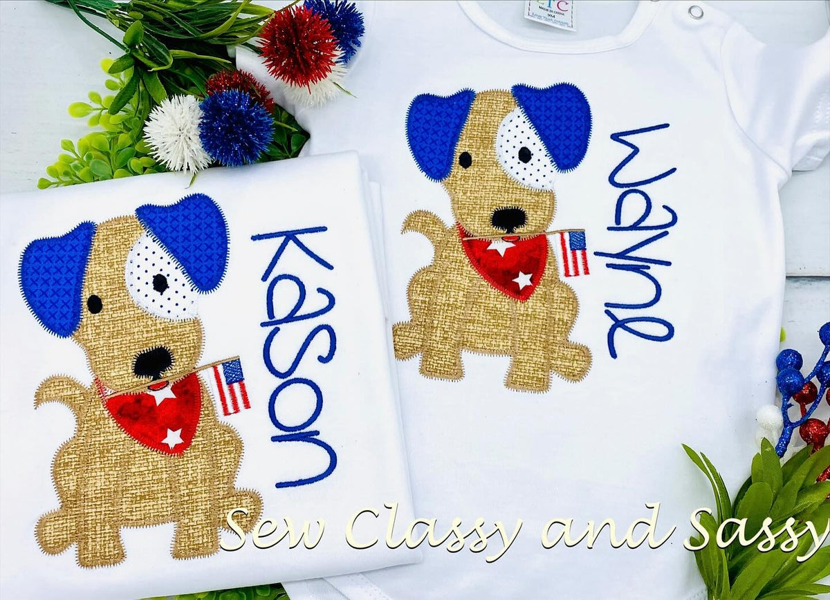 Boys Patriotic Applique tees