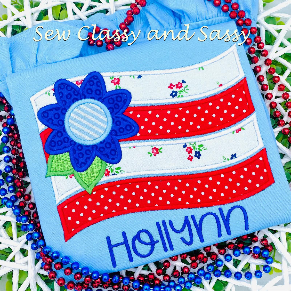 Girls Patriotic Applique tees