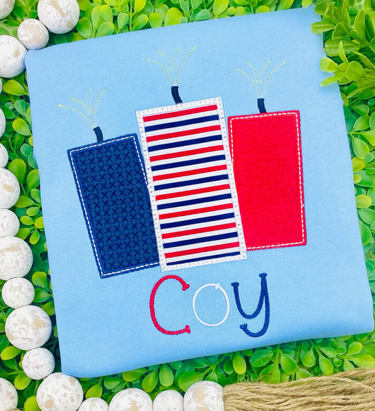 Boys Patriotic Applique tees