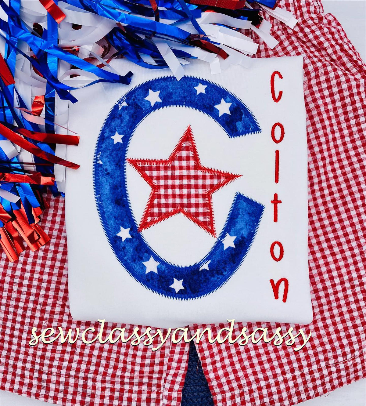 Boys Patriotic Applique tees