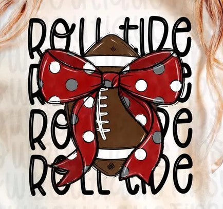 War Eagle and Roll Tide w/Big Bow Football